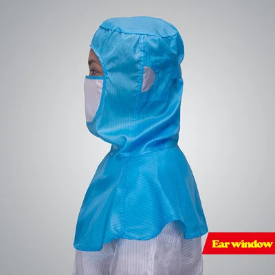 

Антистатический пылезащитный чехол для полировки шляпы, заводская мастерская, мужская и женская защитная рабочая шапка с шалью, ветрозащитная промышленная пыль