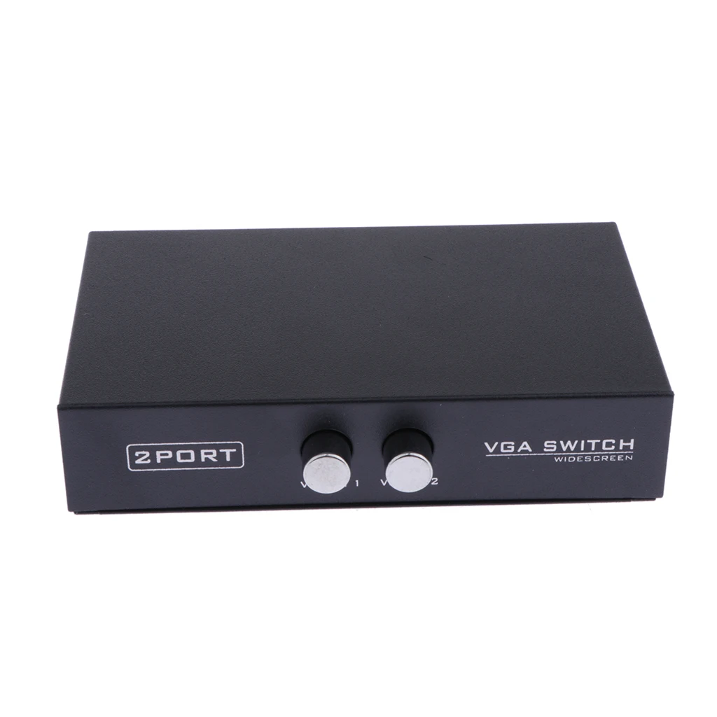 

2 In 1 Out 2 Ports VGA Switch Selector Box For PC TV projector