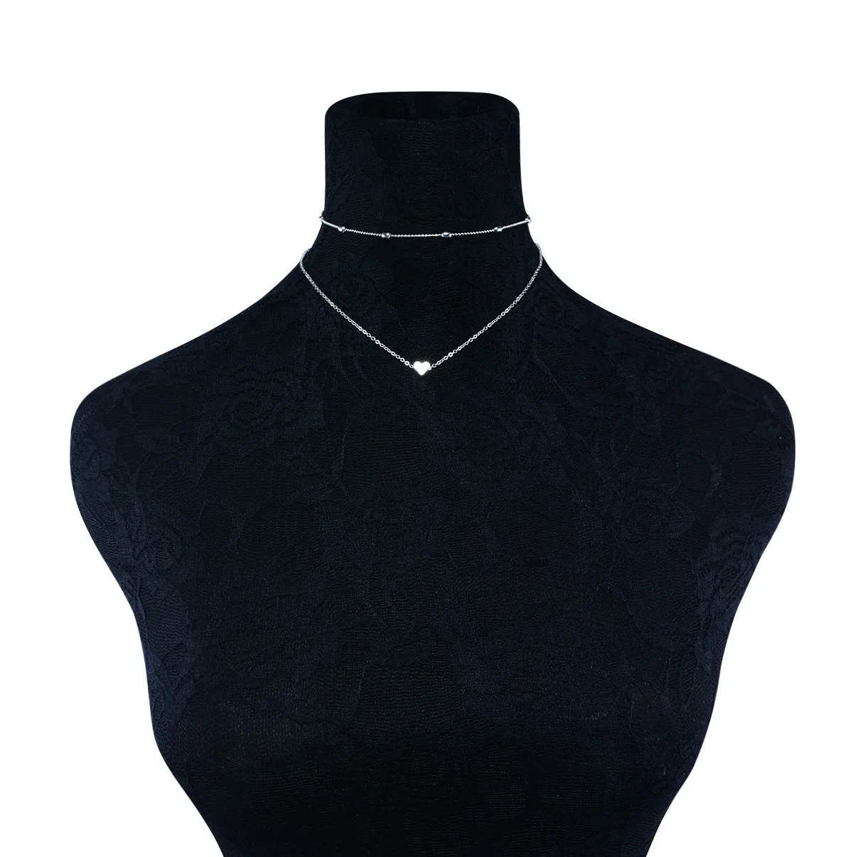 Цепочка с маленьким сердцем для женщин ожерелье золотого цвета Маленькая