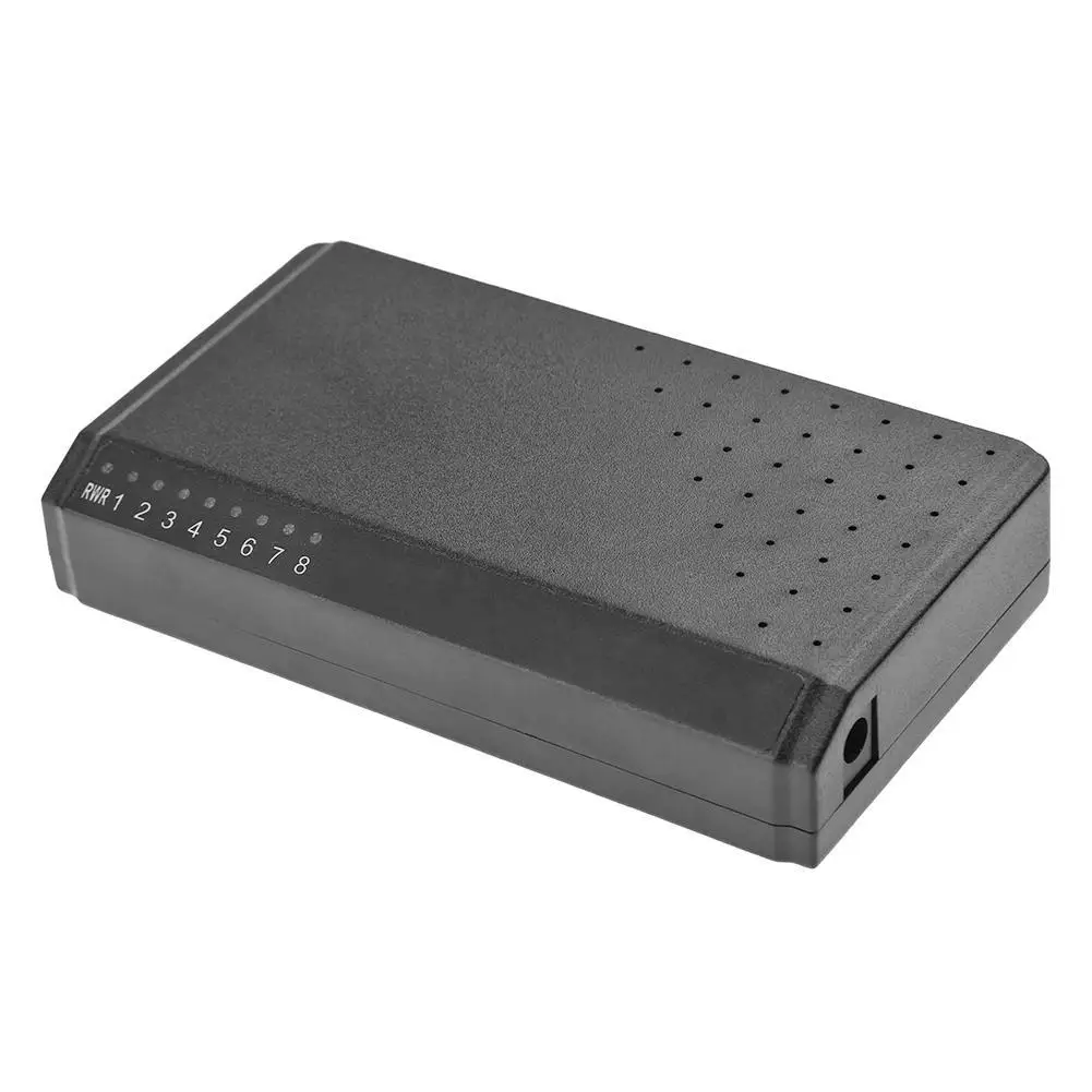 

8 портов 6 + 2 PoE выключатель инъектор Power Over RJ45 Ethernet без адаптера питания семейная сетевая система 10/100M