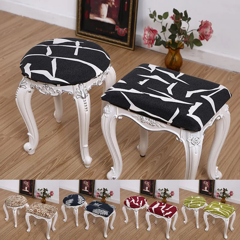 

Round Square Stool Chair Cover Universal Household Elastic Office Dining Table Solid Wood funda de silla Modern Minimalist