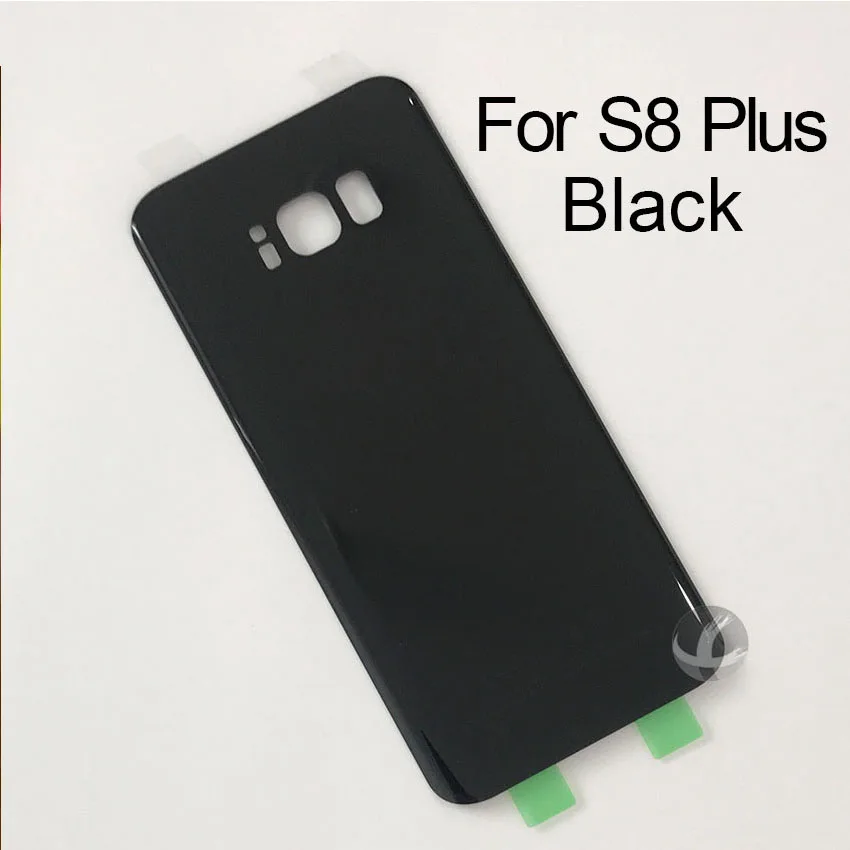 Back Glass Housing + Adhesive For Samsung Galaxy S8 Plus Rear Panel Plate Battery Cover Lid With Logo | Мобильные телефоны и