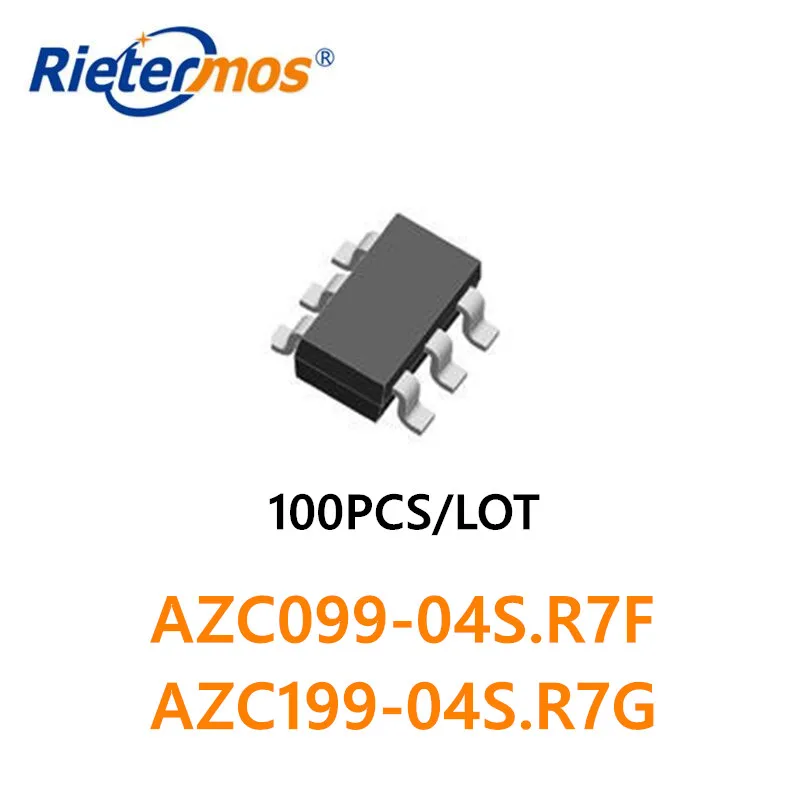 

100 шт. AZC099-04S.R7F AZC099-04S AZC199-04S.R7G AZC199-04S SOT23-6