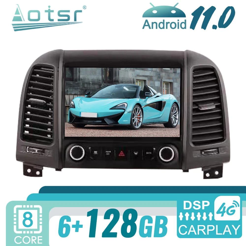 

Автомагнитола для Hyundai Santa Fe 2006-2012, Android, GPS-навигация, мультимедийный плеер, стереомагнитола, экран головного устройства