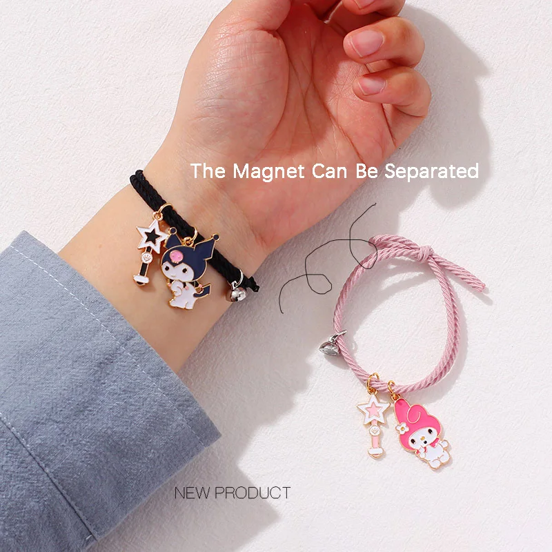 Модные аксессуары Sanrio браслет Kuromi My Melody StellaLou для пары подруг мультяшный