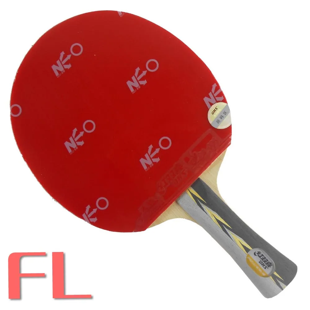 Профессиональная комбинированная ракетка DHS POWER G7 PG7 PG.7 PG 7 Long Shakehand-FL с NEO TG3 и Hurricane3 - Цвет: shakehand long FL