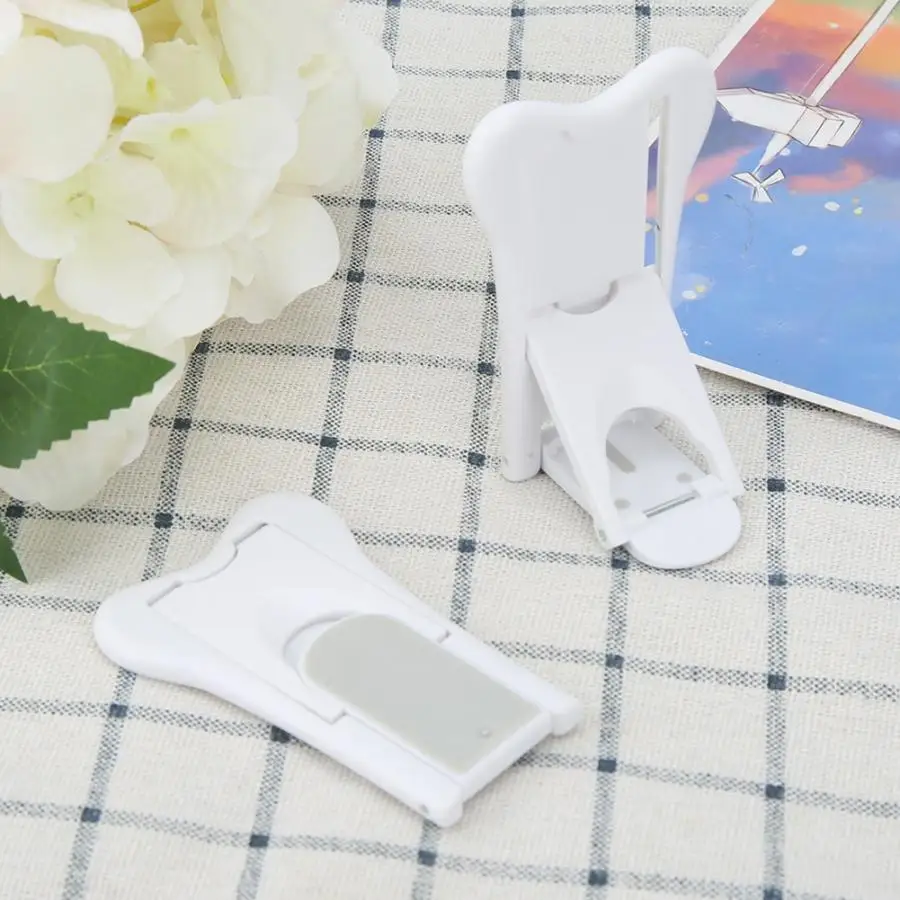 2шт Белый ABS безопасный раздвижной замок на окно дверь ребенка анти ручной зажим