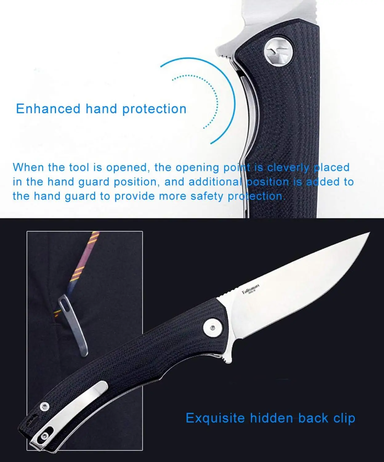 HARNDS CK9168 складной охотничий нож карманный нож для выживания Тактический G10 Ручка AUS-8A сталь 59HRC для работы Пешие прогулки на открытом воздухе