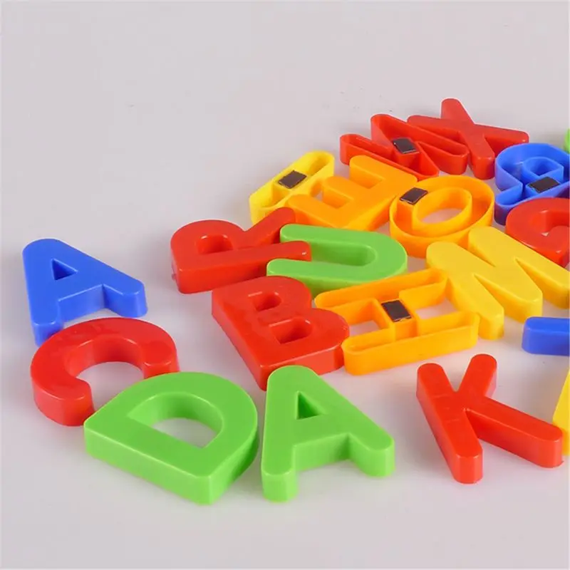 

Magnetic Alphabet Magnets Letters and Numbers Toy ABC 123 Fridge Plastic Toy Set Educational Magnetic in Bucket Preschoo