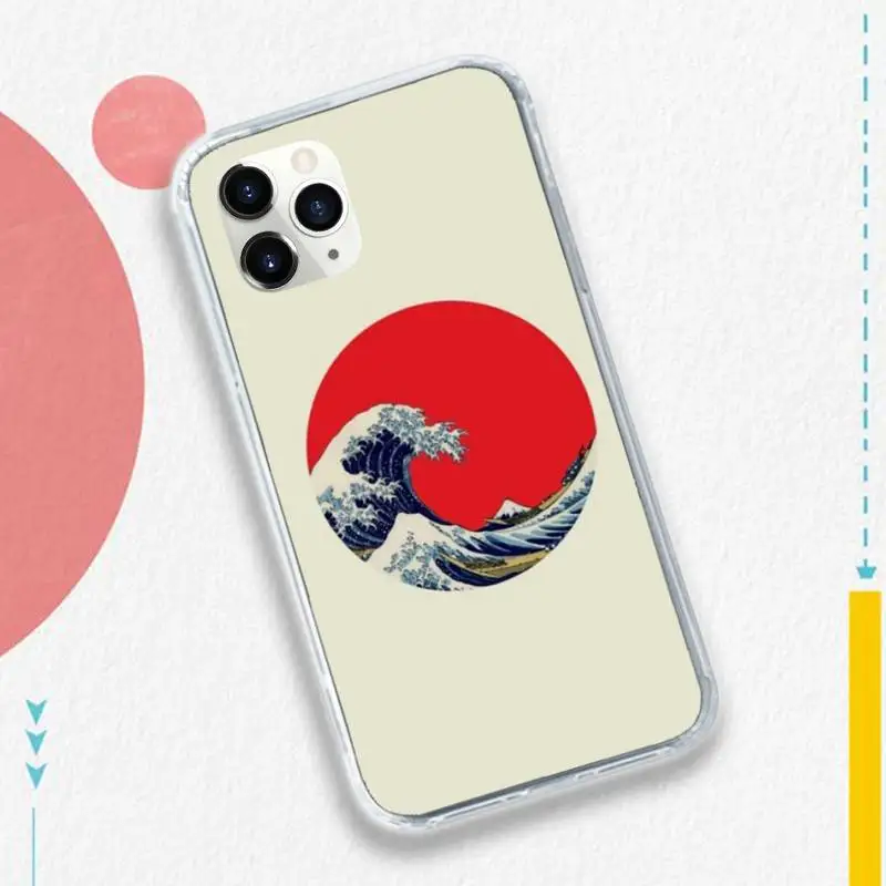 

Japanese style sea waves painting Phone Case for iPhone 11 12 pro XS MAX 8 7 6 6S Plus X 5S SE 2020 XR