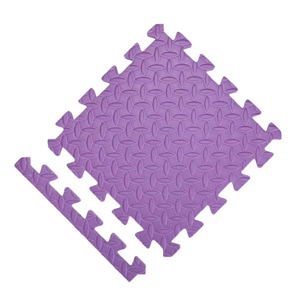 Purple 9 шт. детский пенопластовый коврик для игр коврик для игры в спортзал коврик для ползания ковер для ухода за ребенком блокирующий напольный для упражнений плитка - Цвет: Purple