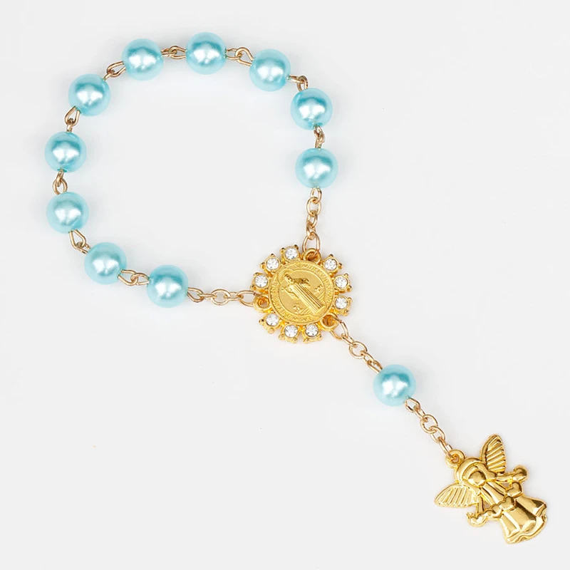 Имитация жемчуга бусины католические четки Святого Причастия Крылья ангела