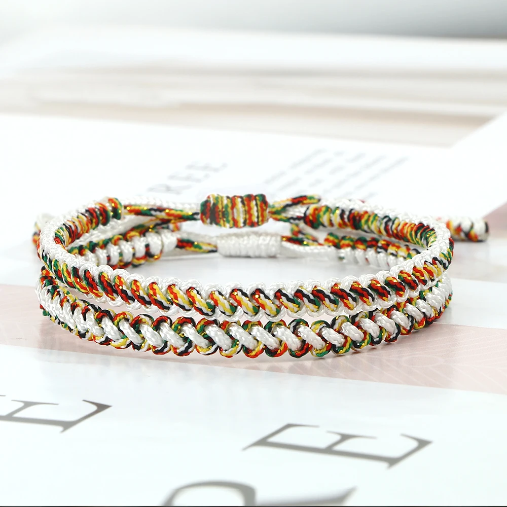 Этнические разноцветные плетеные браслеты богемные браслеты-ленты для женщин и