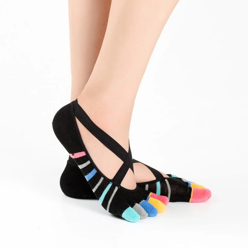 5 пар женские спортивные носки невидимки с пятью пальцами|Носки для йоги| |