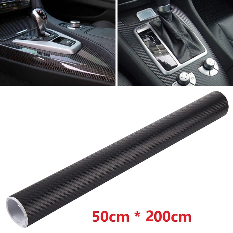 

Carbon Fiber Car Film Sticker Foil Roll Matt Black 3D Wrap 50x200cm Hot