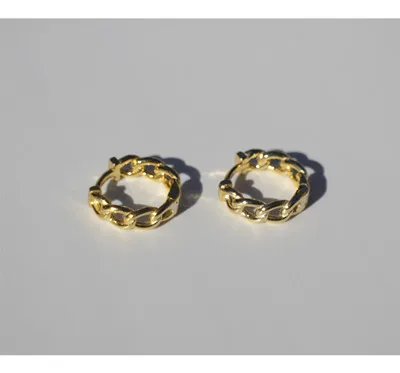 1 pair gold 9mm Серьги из стерлингового серебра 925 пробы, персонализированная цепочка, дизайн, крученое кольцо для ушей, Ушная кость, Пряжка для ушей, Трендовое, литературное, для мальчиков, девочек, Серебряное ухо, еврей - Окраска металла: 1 pair gold 9mm