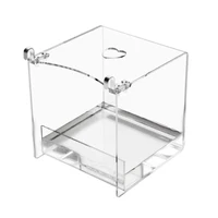 acrylic clear bird bathtub transparent bath shower box bowl with hanging hooks cage accessory pet supplies for little bird myna