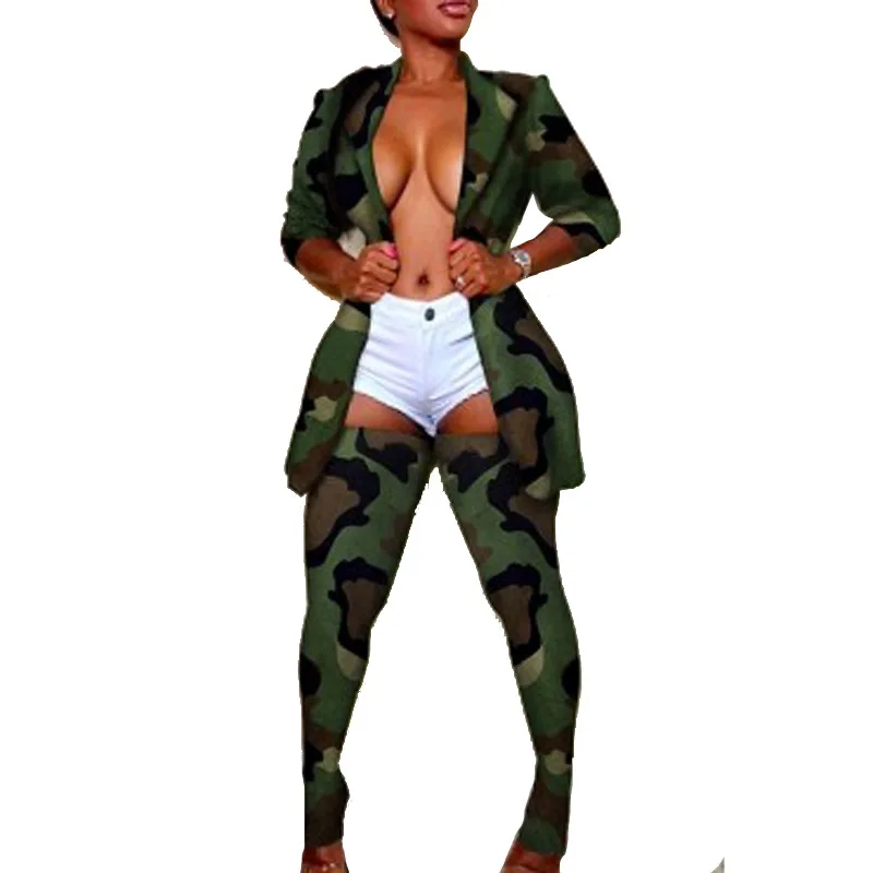 Камуфляжный леопардовый комплект из двух предметов размера плюс Женский рейв