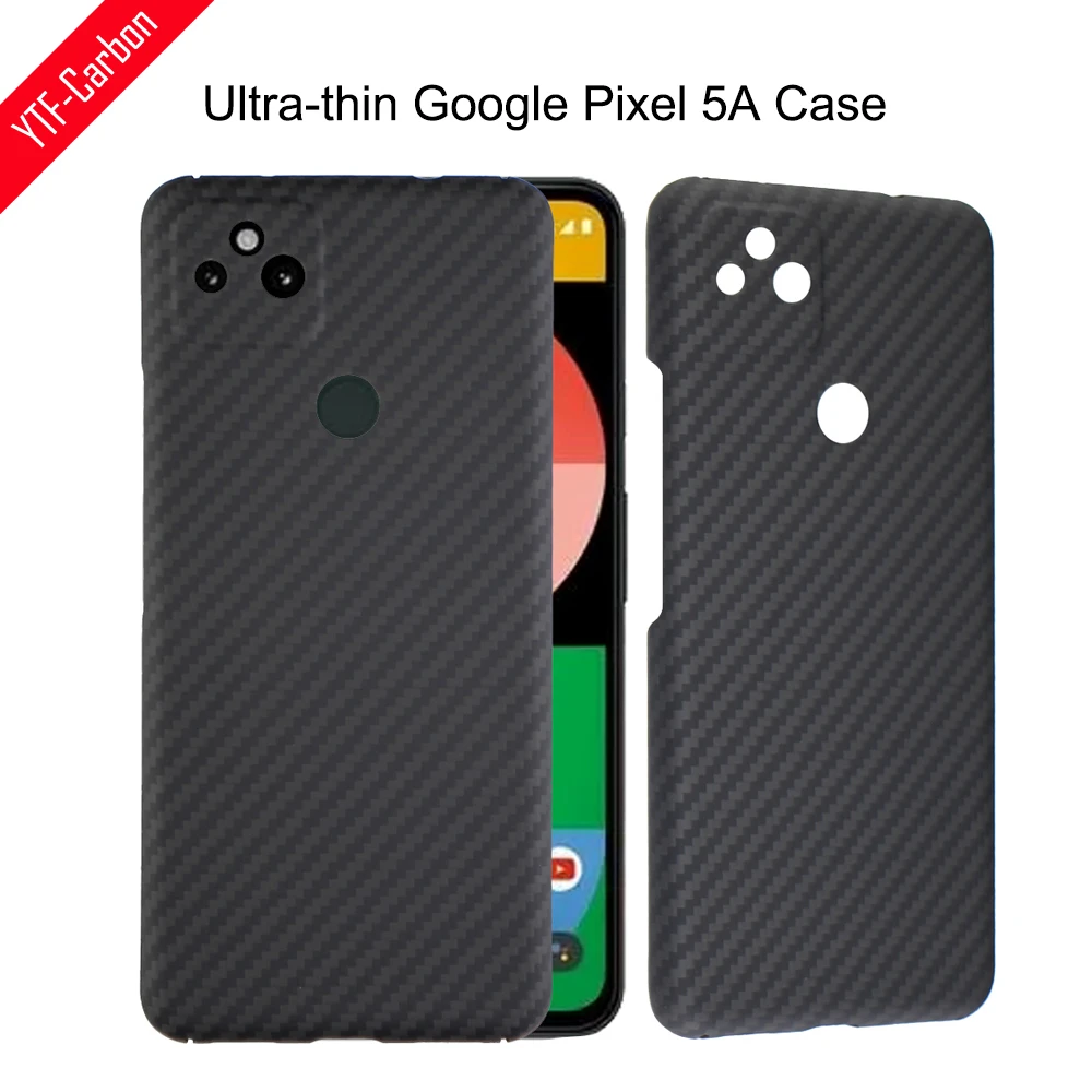 Tanie Obudowa Z Włókna Węglowego Ytf-carbon Dla Google Pixel 5A Obudowa Ultra-cienka Antypoślizgowa Włókno Aramidowe Pixel 5A 5G Sztywne Etui Na Telefon