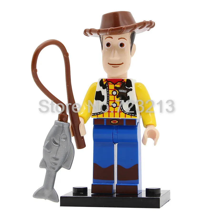 Woody Одна забавный фильм 2 фигурка Эммет Мелодия Темпо диско Китти зебе Рекс Lucy Sharkira строительные блоки Модель Кирпичи Игрушка - Цвет: Woody