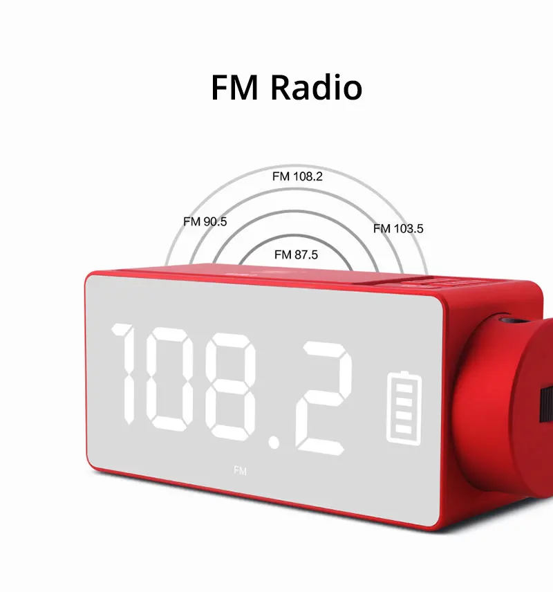 Беспроводной Bluetooth динамик с будильником стерео портативный беспроводной сабвуфер микрофон TF радио s