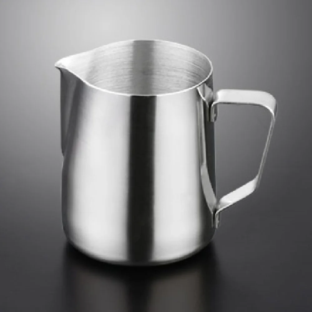 

1000ml Stainless Steel Frothing Jug Latte Pourer Cappuccino Coffee Jug (Silver)
