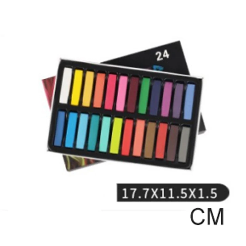 Мелки для рисования 12/24 цветов студентов школы мягкий пастельный Искусство Набор