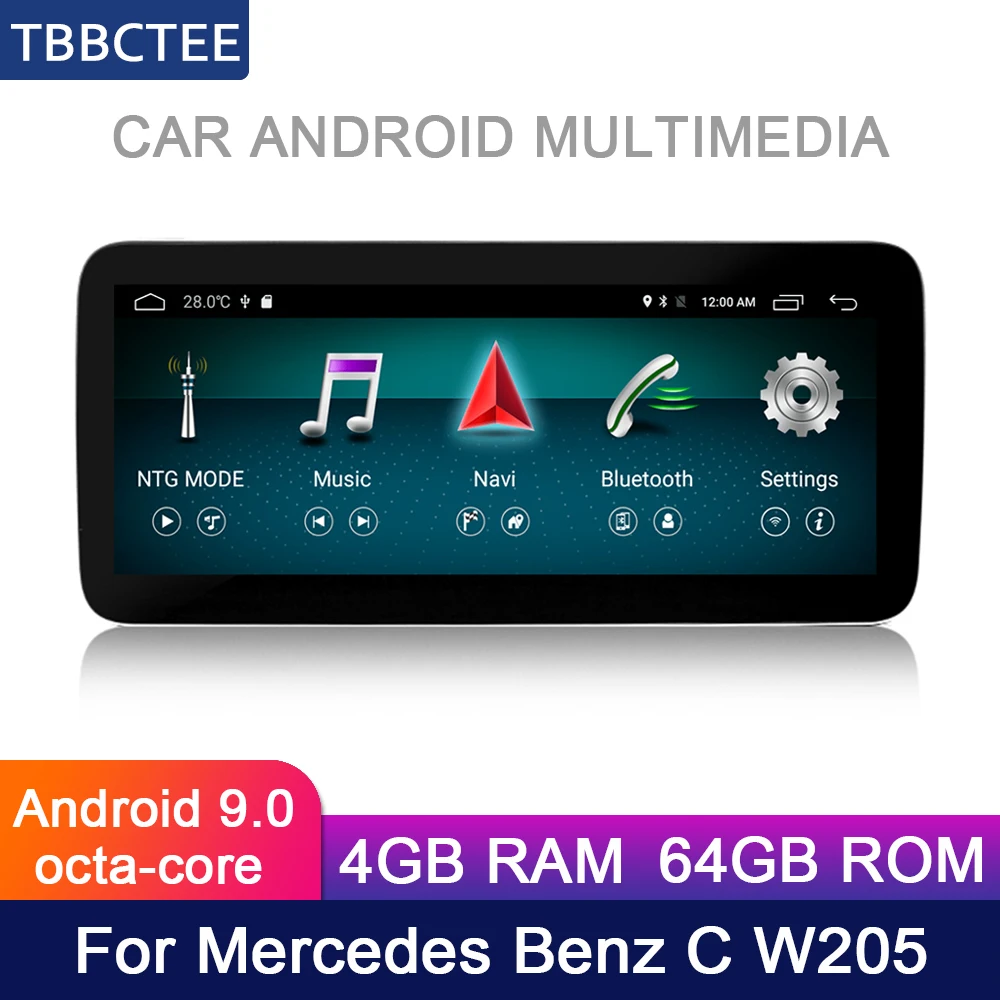 Для Mercedes Benz MB C W205 2016 ~ 2018 NTG автомобильный Android радио gps карта мультимедийный плеер