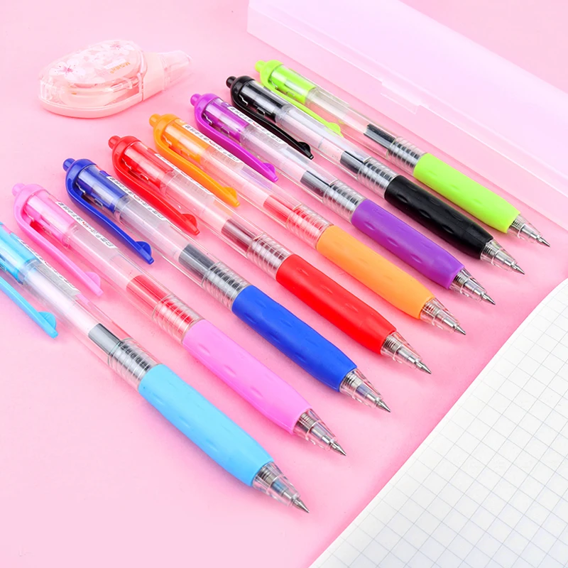 Гелевые ручки 8 шт./лот 0 5 мм школьные и офисные принадлежности цветная чернильная