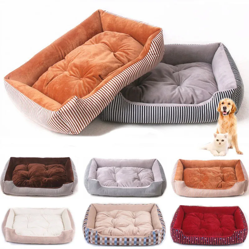 

Pet Supplies Dog Bed Detachable Soft Large Kennel Warm Sleep Bags Cat Bed Winter Fleece Nest Dog Basket Mat Pet Accessories 2021