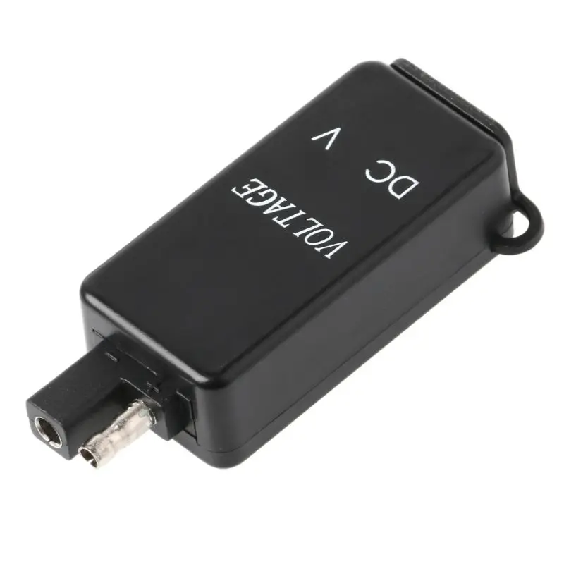 OOTDTY Водонепроницаемый 12V автомобиль мотоцикл SAE USB Зарядное устройство вольтметр для сотового телефона Tablet