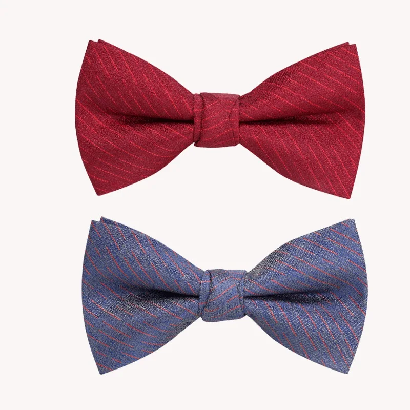 

2020 Brand New Fashion Men's Bow Ties Double Fabric Twill Bowtie Banquet Wedding Bridegroom Formal Butterfly Tie with Gift Box