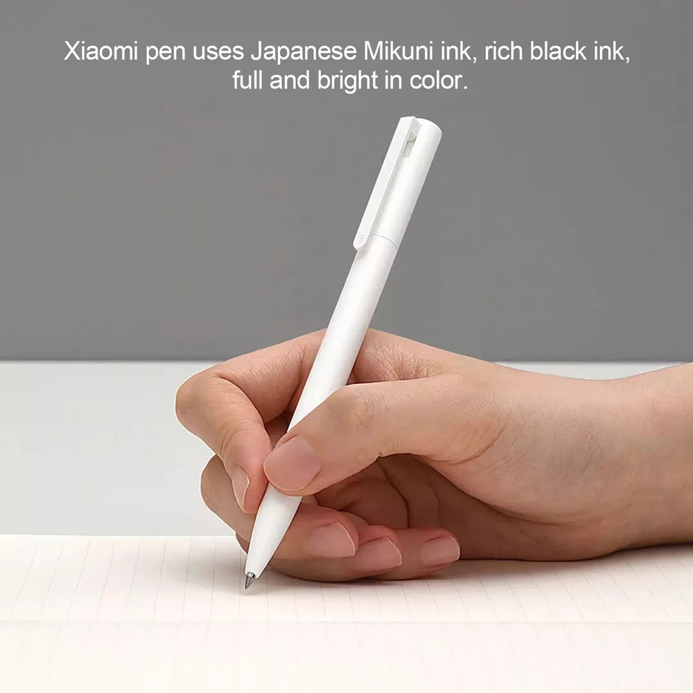 Оригинальная гелевая ручка Xiaomi Pen Mi для письма с плавным светом рукоятка Mijia Press the