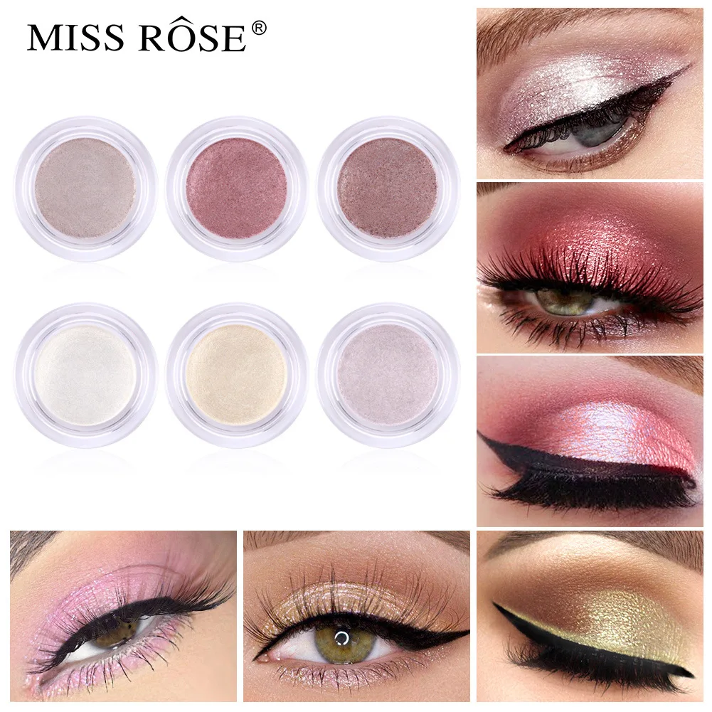 

Mermaid Glitter Eyeshadow Holographic Highlighter Pigment Palette Festival 6 Colors Shimmer Eyeshadow Powder Eyes Makeup