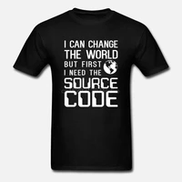 men tshirt short sleeve programmer i can change the world but first i cool cool tee tops women t shirt