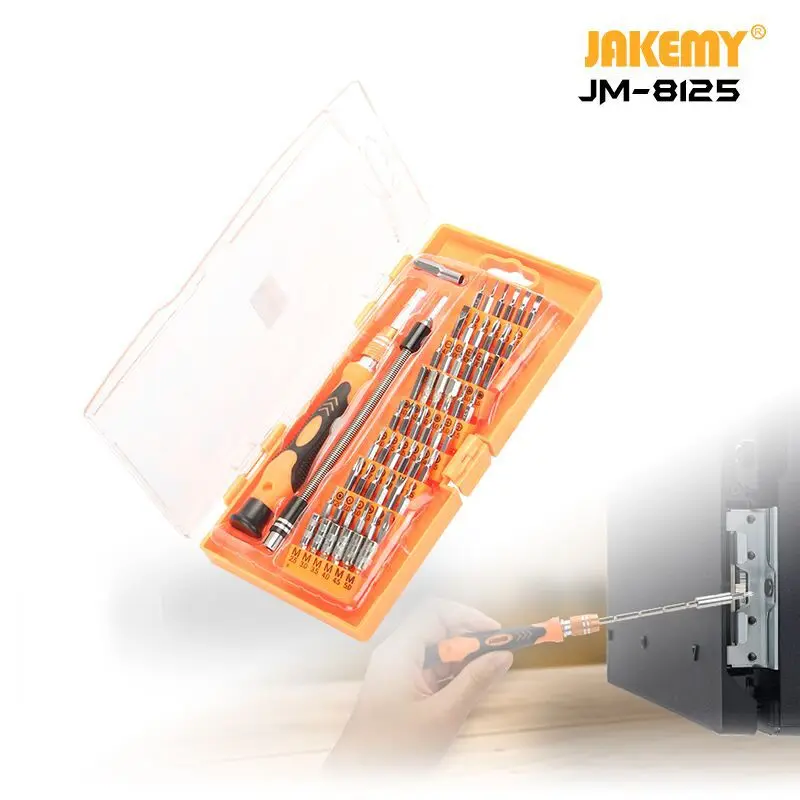58 в 1 JAKEMY JM-8125 Набор отверток инструмент для ремонта телефонов мульти-набор наконечников ремонт телефонов инструменты ifixit разборка ремонт