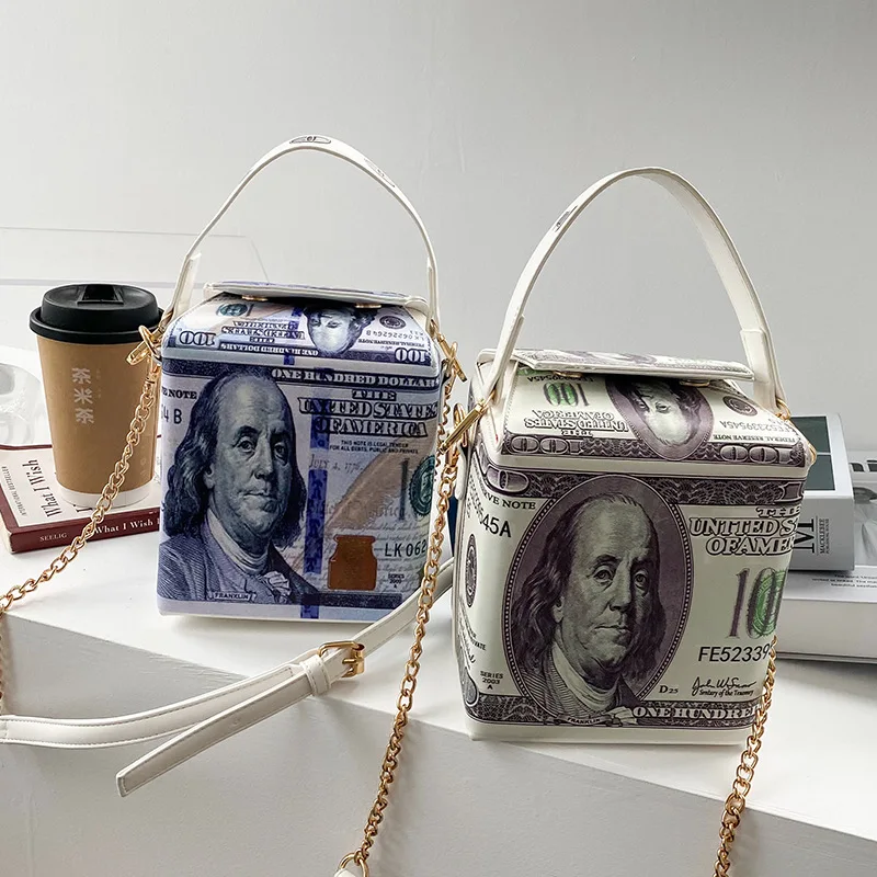 Funny Dollar Design Biox Women Handbags Designer Chains Shoulder Bags Luxury Pu Leather Crossbody Bag Lady Cute Small Purse 2020 |
