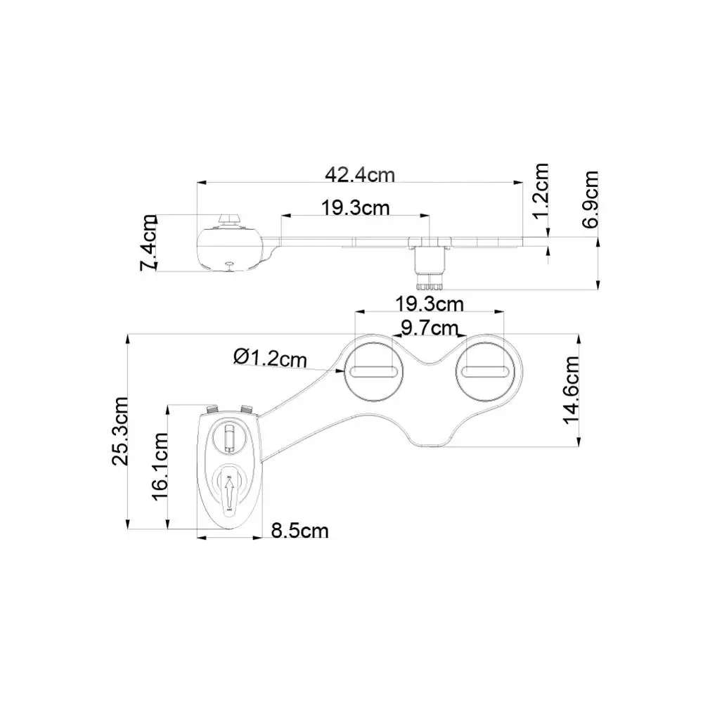 Биде для унитаза двойная насадка туалета сиденья набор инструментов