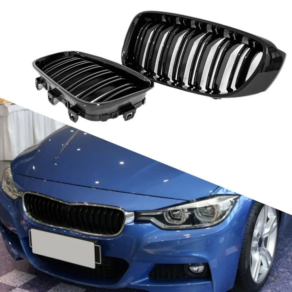 

1Pair Auto Front Grilles Glossy Black Grills 51137294803 51137294804 for BMW 3 Series F34 GT 14-16 car Accessories