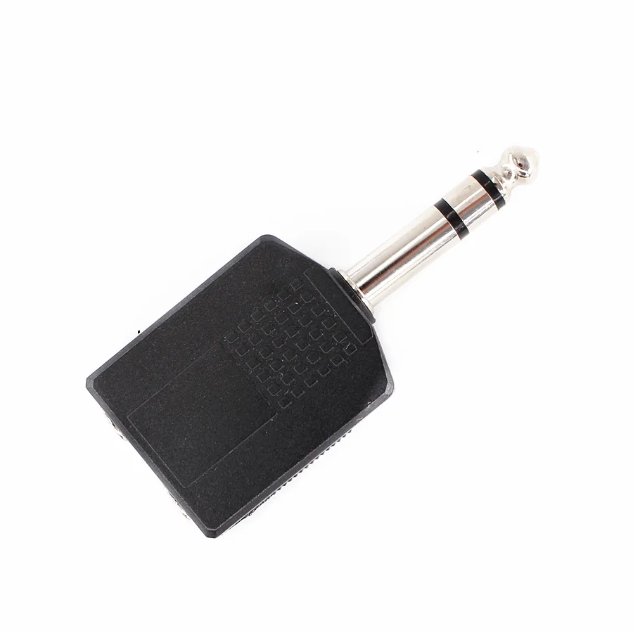 FODOCOR 1 шт. 6 35 мм 1/4 &quotстереофонический штекер для двух 1/4&quot Женский разъем аудио