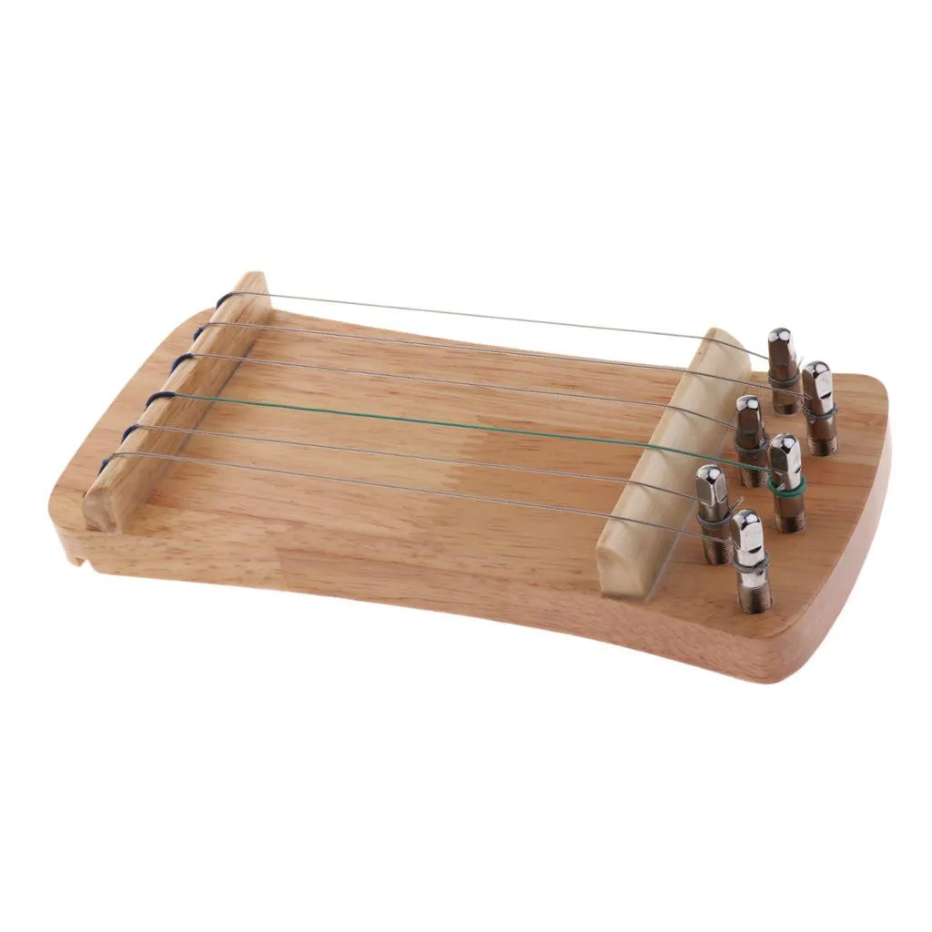 Изысканный Твердый Деревянный Мини 6 струн guzheng китайский Zither ручной тренажер Гу Чжэн тренажер для тренировки пальцев