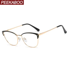 Женские очки кошачий глаз peekabo в ретро стиле с прозрачными