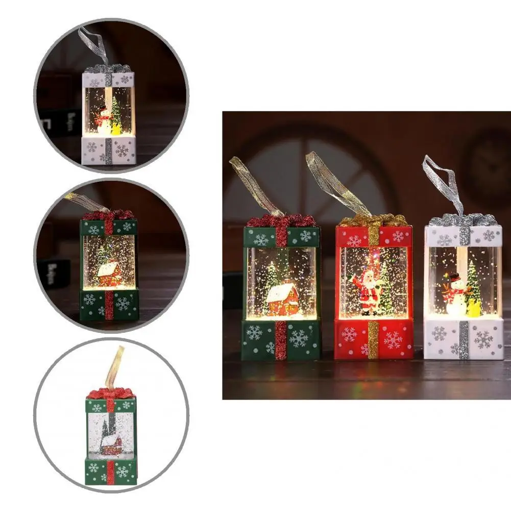 

Christmas Lantern Lovely Shop Wedding Scene Xmas Light Ornamental Snowman Christmas Tree Lantern Ornament