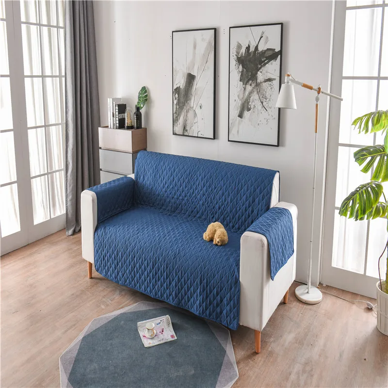 Моющийся чехол на диван для домашних животных собак детей бирюзовые Чехлы