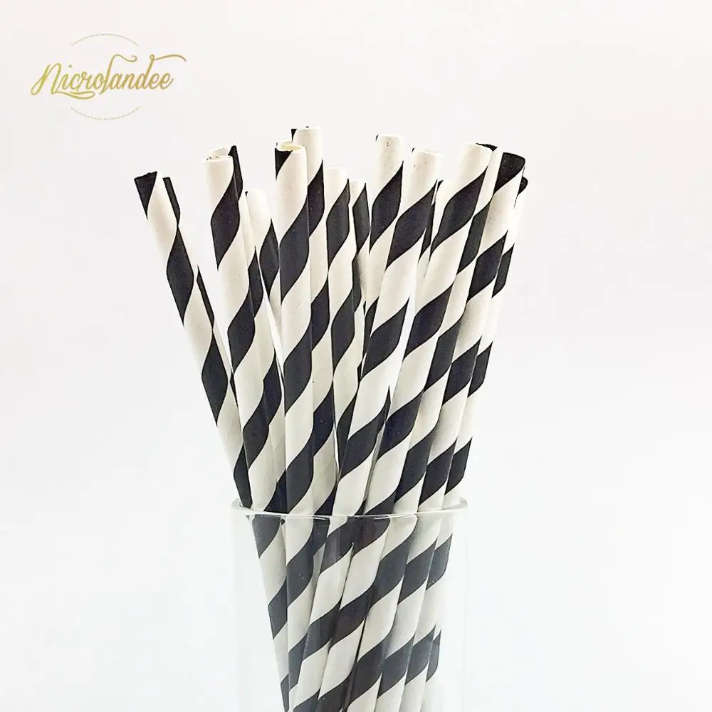 NICROLANDEE 25 шт./компл. Бумага питьевые соломки Свадебные курица вечерние DIY Украшение