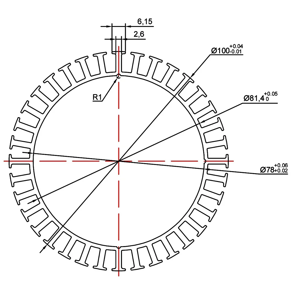Бесщеточный статор двигателя T10 (X100 * 10) детали для строительства большое
