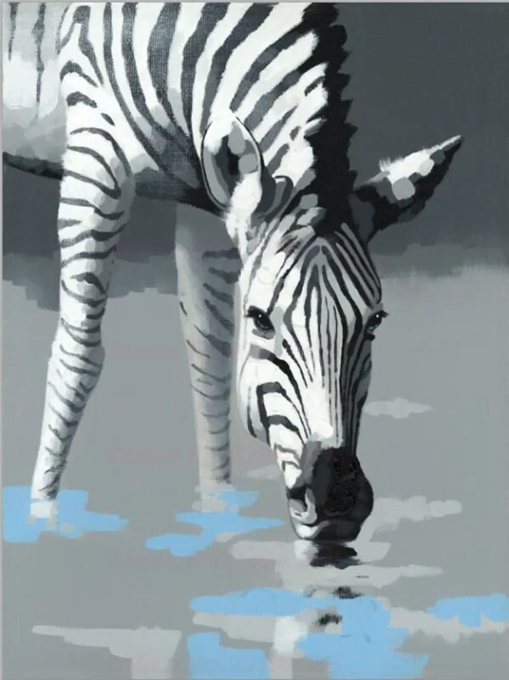 Краски по номерам зебры картина с рисунком животных ing для Декор в гостиную DIY