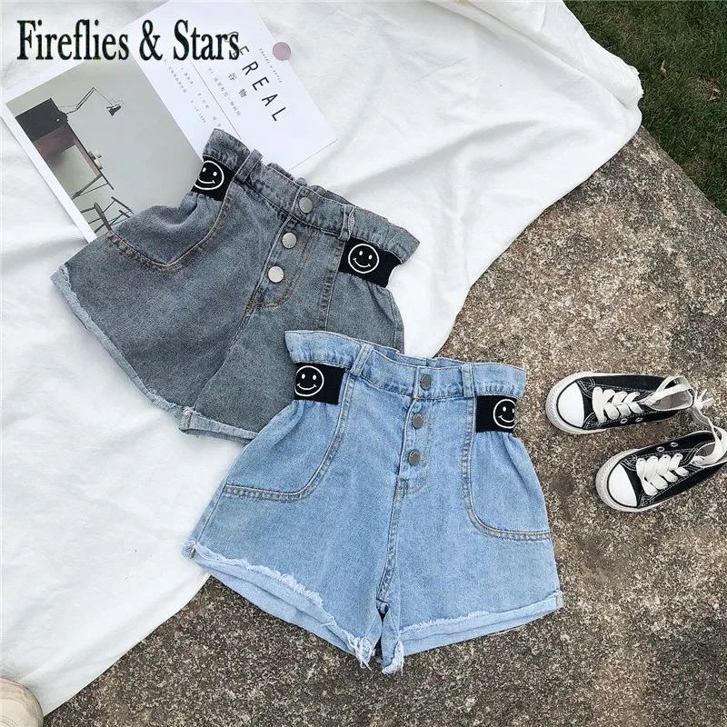 Весенне летние джинсы для девочек джинсовые шорты малышей популярные детские