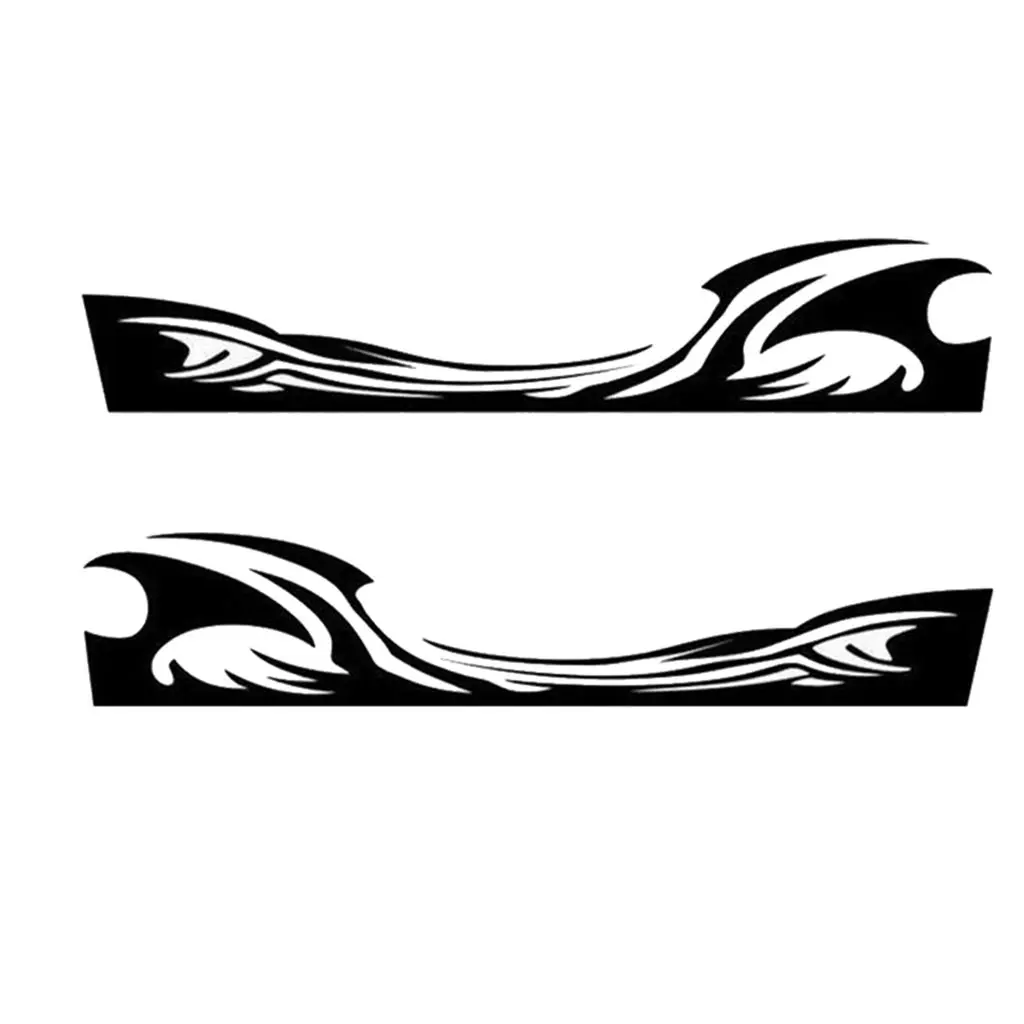 

2pcs Car Rear View Side Mirror Body Stripe Vinyl Sticker DIY Graphic