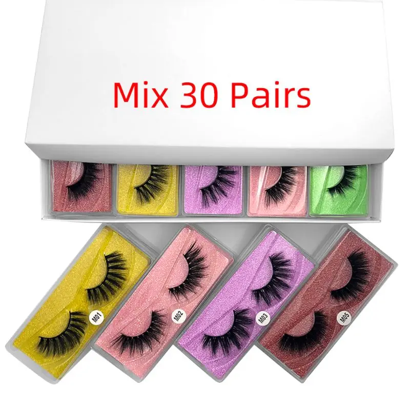 

Women Natural Long Fake Imitation Mink Eye Lashes Makeup Thick False Eyelashes 449D